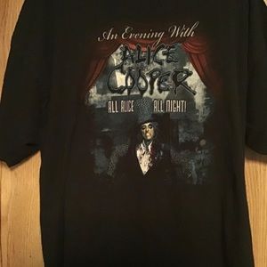 Alice Cooper 2X 2017 Tour Shirt, show bought